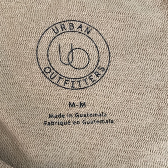 [M] Urban Outfitters Oversized Cropped Short Sleeve T-Shirt | Tan - Picture 5 of 5